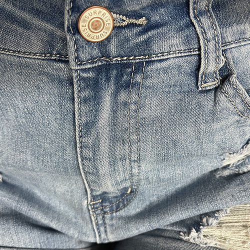 R&B | Beinabschluss Ripped Jeans Shorts
