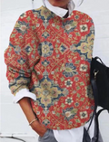 R&B | Jumper - Vintage Blumenmuster Pullover