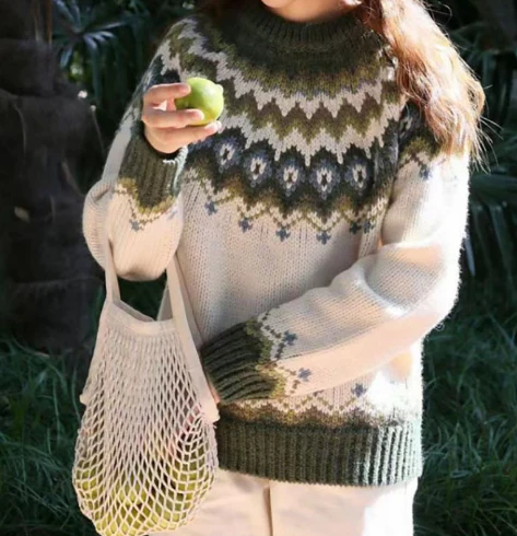 R&B | Pullover - Gemütlicher nordischer Strickpullover