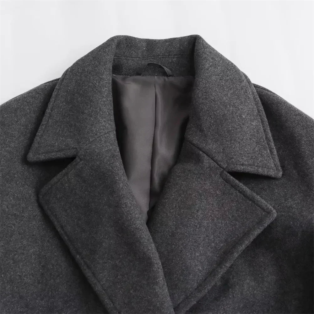 R&B | Lange Jacke für Damen Elegantes Design Warme Winterjacke