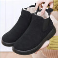 R&B | Damen Samtgefütterte Winterstiefel – Stylisch, Rutschfest, Warme Flache Schuhe