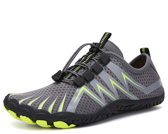 Orthopädisch Schwarzer Kontrast Trail Sneakers R&B