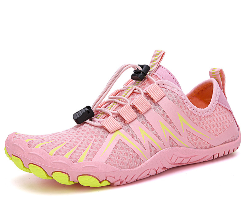 Orthopädisch Schwarzer Kontrast Trail Sneakers R&B