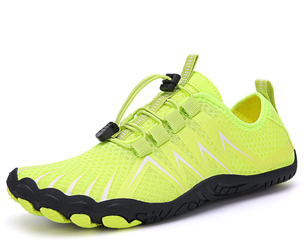 Orthopädisch Schwarzer Kontrast Trail Sneakers R&B