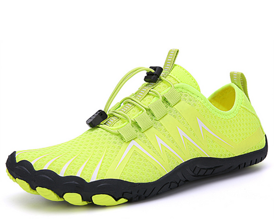 Orthopädisch Schwarzer Kontrast Trail Sneakers R&B