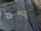 R&B | Beinabschluss Ripped Jeans Shorts