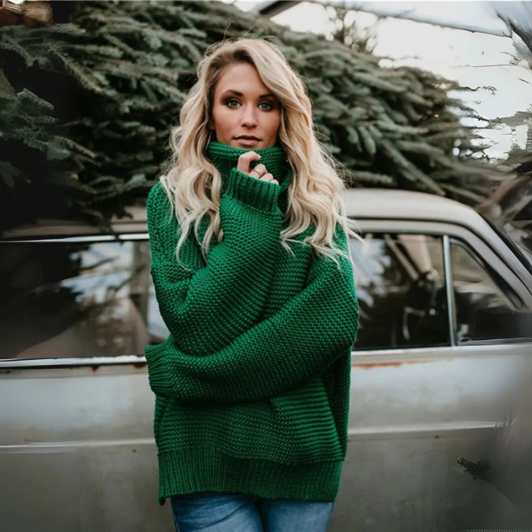 R&B | Übergroßer Rollkragenpullover Aus Chunky Strick