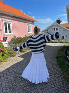 R&B | Übergroßer Strickpullover mit Rundhalsausschnitt und Langen Ärmeln
