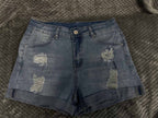 R&B | Beinabschluss Ripped Jeans Shorts
