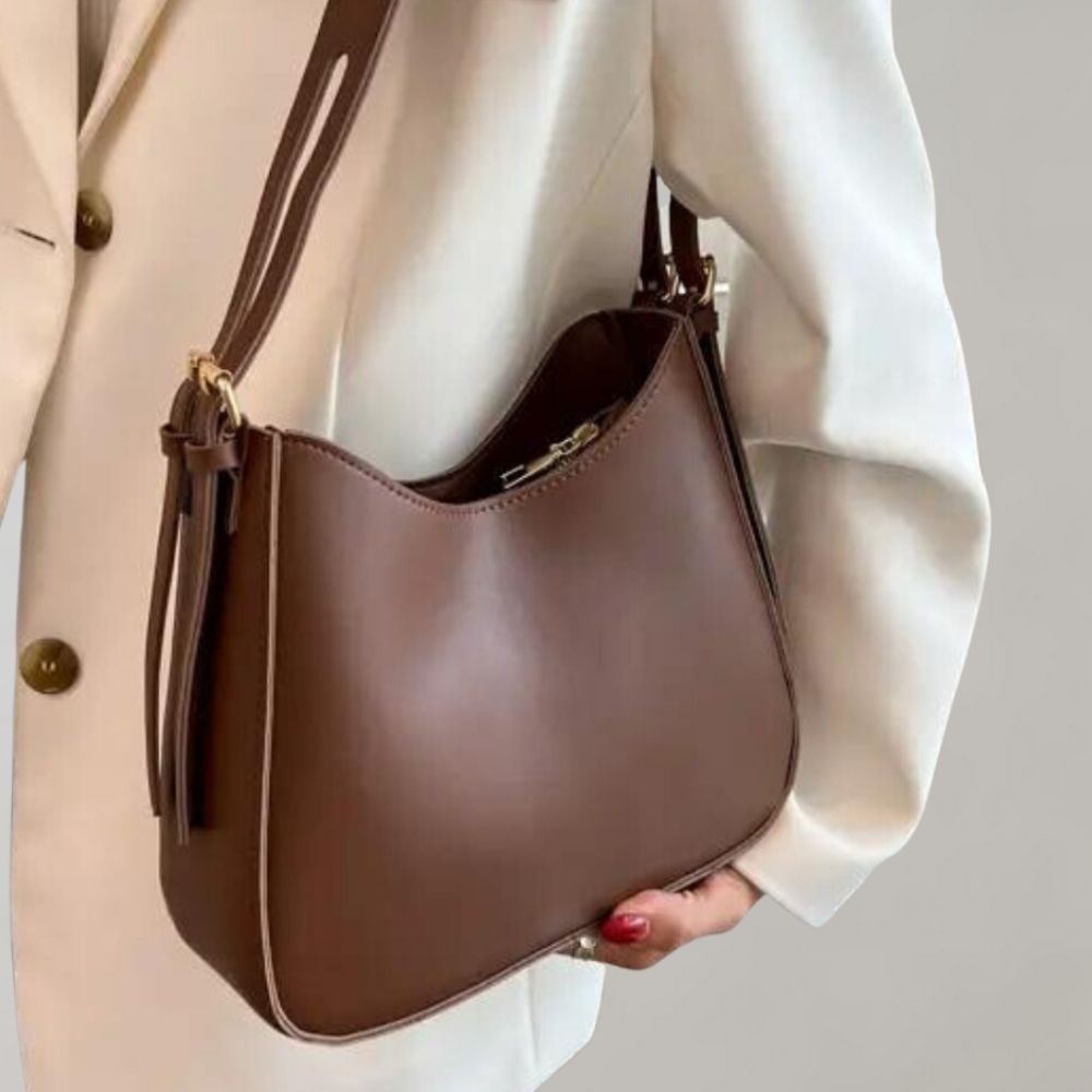 R&B | Reißverschluss Klein Schultertasche Kunstledertasche