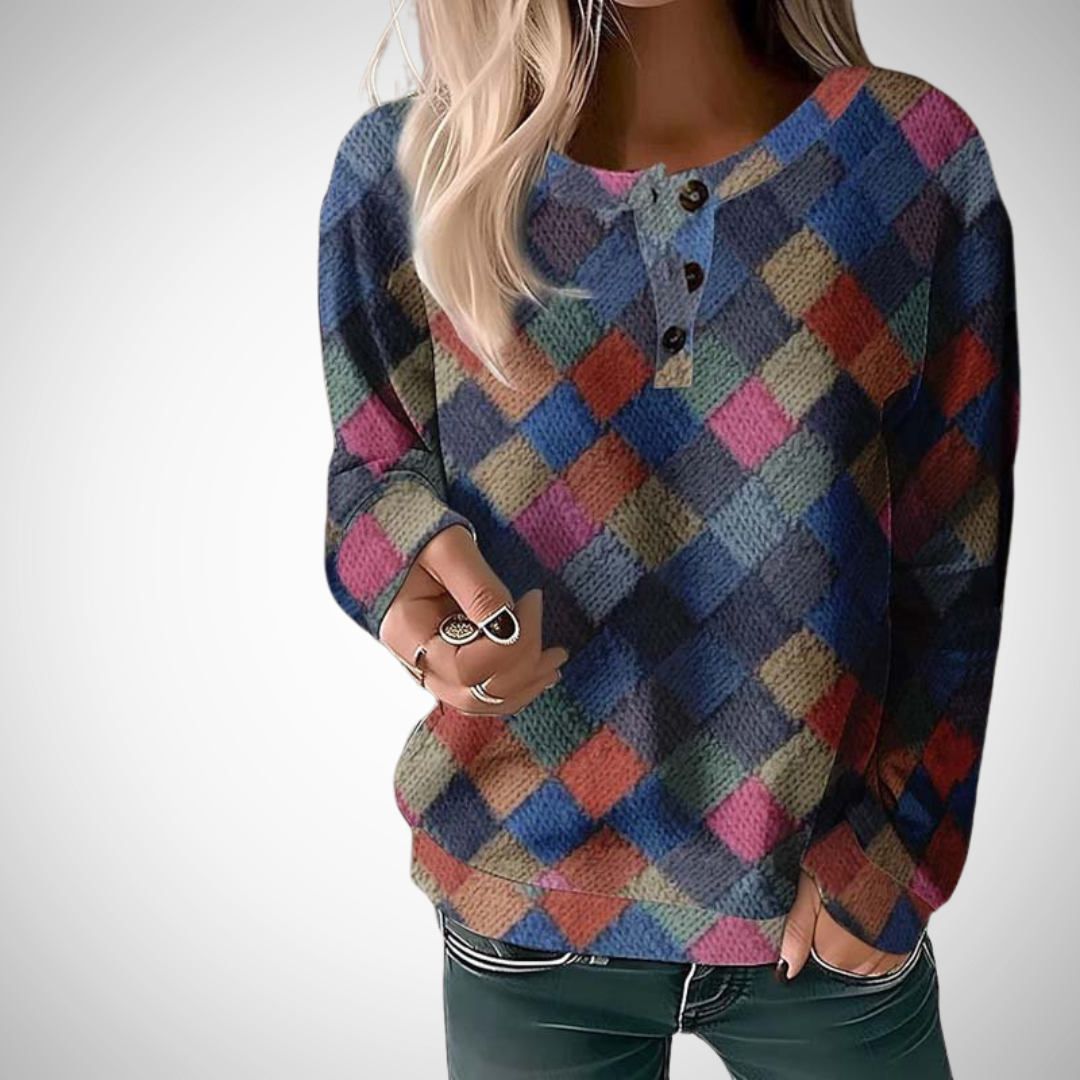 R&B | Knopf Akzent Pullover