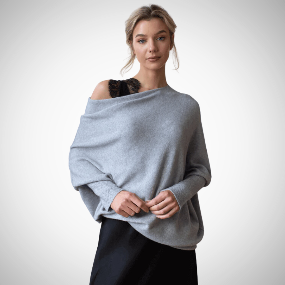 R&B | Asymmetrischer Schulterpullover