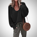 R&B | Locker Strick V-Ausschnitt Pullover