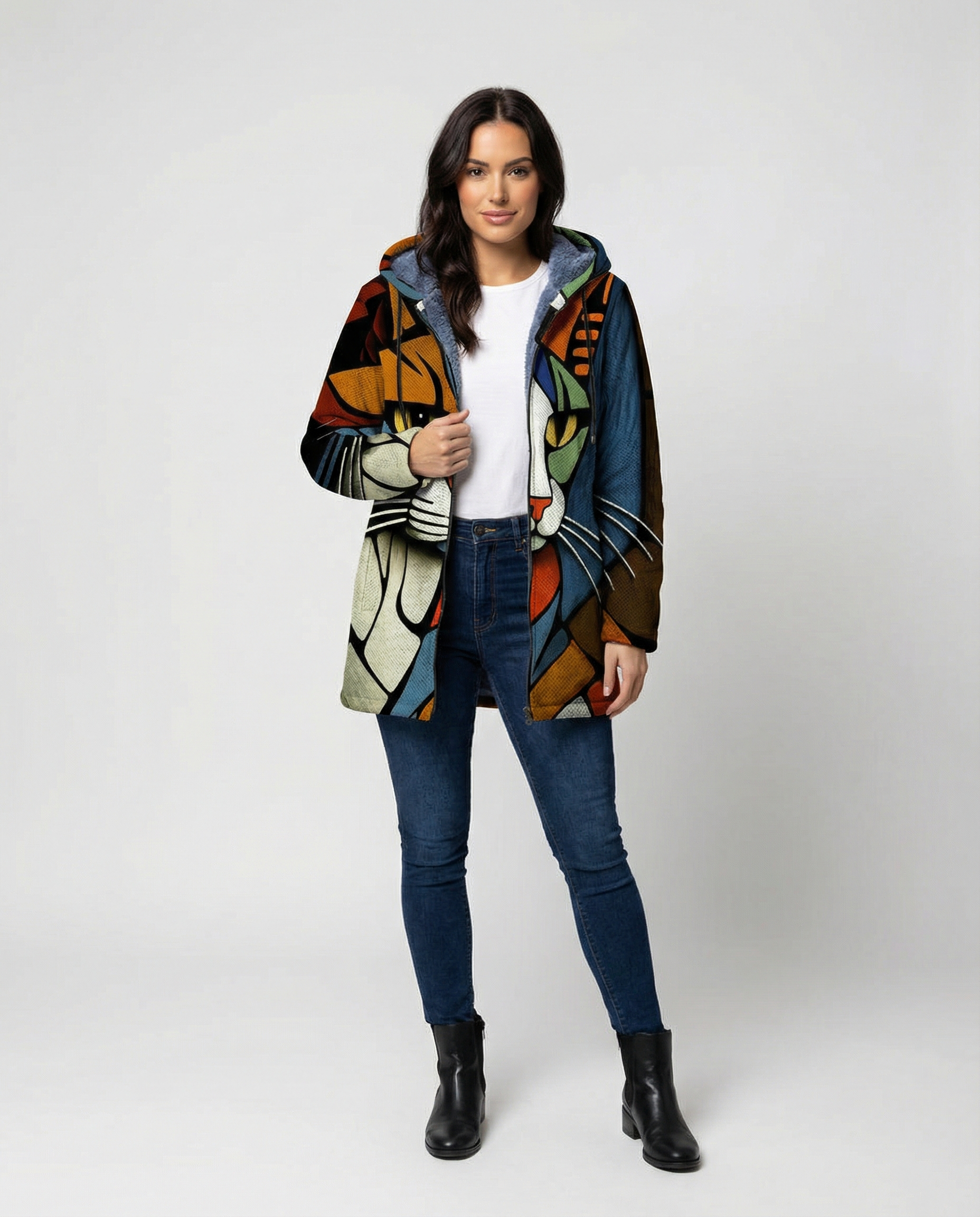 R&B | Bequeme Bunte Bedruckte Jacke