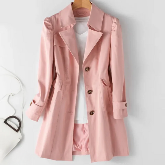 R&B | Klassischer Trenchcoat Polyester Elegant, Zeitlos