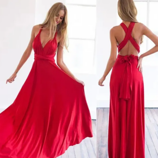 R&B | Elegantes Baumwoll Wickelkleid