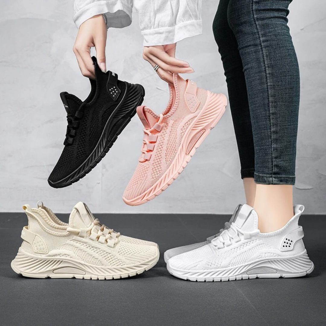 Strickbare atmungsaktive Mesh-Schuhe für Frauen R&B