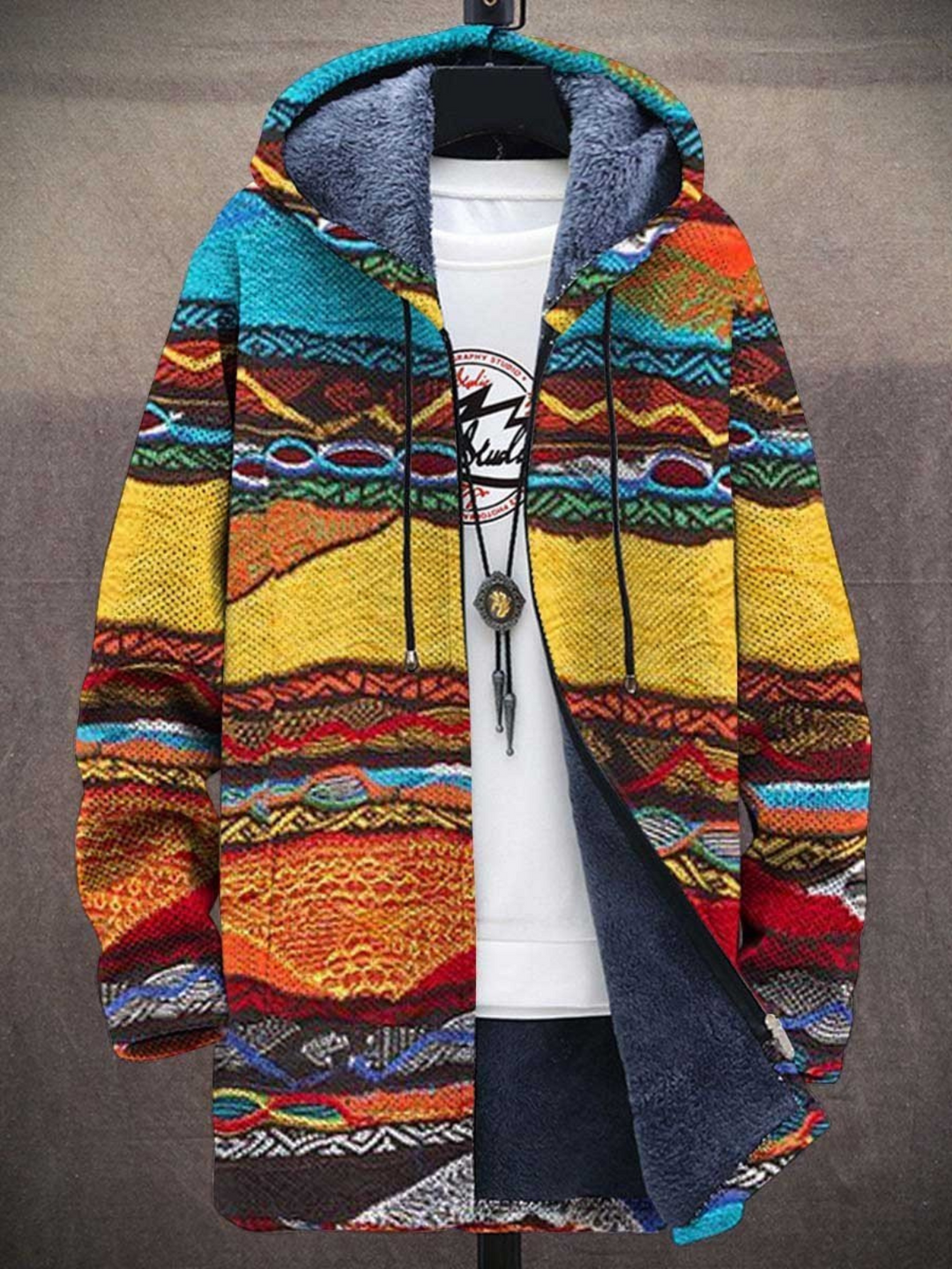 R&B | Elegante Designerjacke Mit Künstlerischem Druck