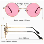 R&B Runde Sonnenbrille Klassisches Design Leicht