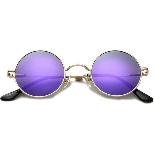 R&B Runde Sonnenbrille Klassisches Design Leicht