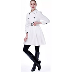 R&B | Wol Peacoat mit Gürtel
