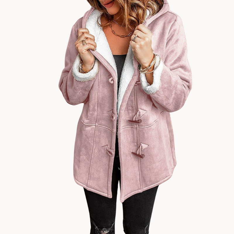 R&B | Warme & Kuschelige Fleece-Damenjacke mit Kapuze