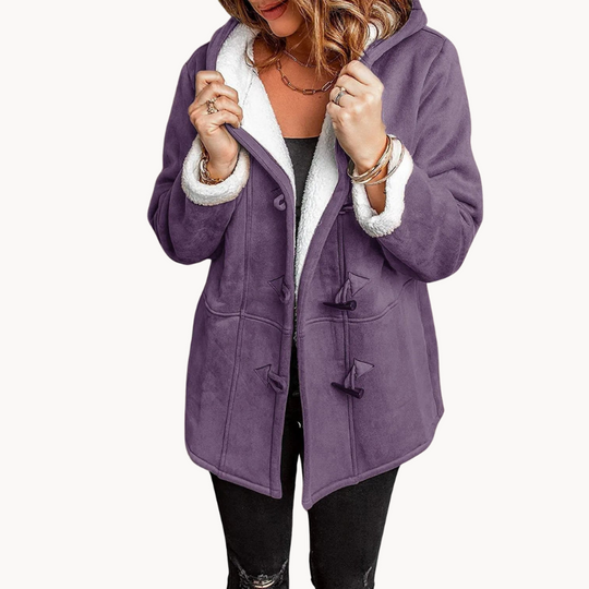 R&B | Warme & Kuschelige Fleece-Damenjacke mit Kapuze