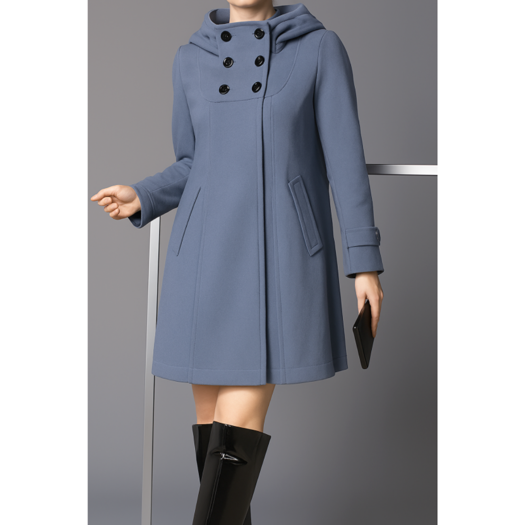 R&B | Damen Lange Winter Mantel - Warme