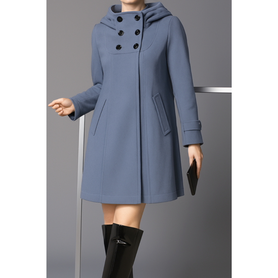 R&B | Damen Lange Winter Mantel - Warme