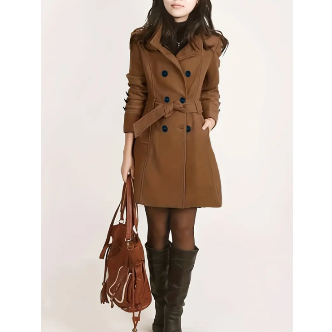 R&B | Damen Stilvoll Trenchcoat Taillengürtel