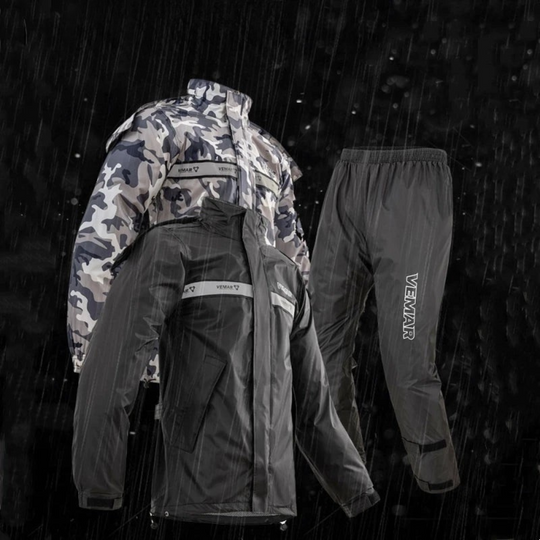 R&B | Unisex wasserdichter Motorrad-Regenanzug mit Kapuze