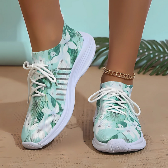 Strick Sneakers mit Druck R&B