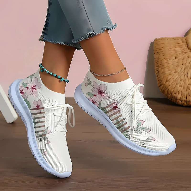 Strick Sneakers mit Druck R&B