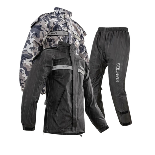 R&B | Unisex wasserdichter Motorrad-Regenanzug mit Kapuze