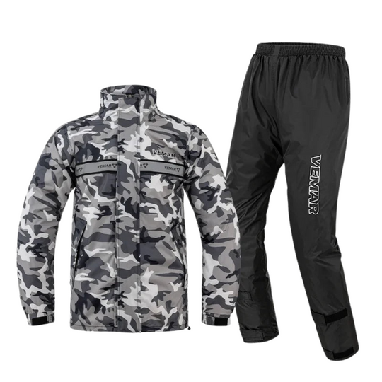 R&B | Unisex wasserdichter Motorrad-Regenanzug mit Kapuze