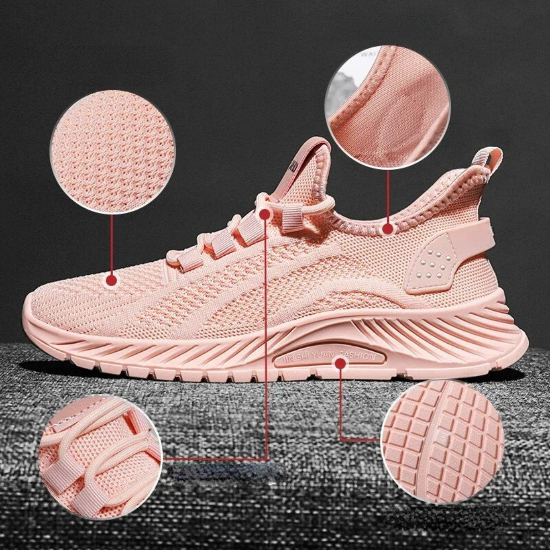 Strickbare atmungsaktive Mesh-Schuhe für Frauen R&B