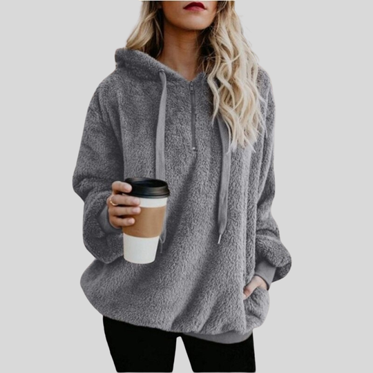R&B | Hoodie Weicher Fleece Übergrößenpassform Langärmliger Lässiger Komfort