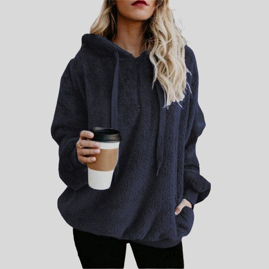 R&B | Hoodie Weicher Fleece Übergrößenpassform Langärmliger Lässiger Komfort