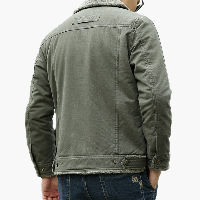 R&B | Freizeitjacke mit Fleecekragen - Modische Outdoor Übergangsjacke für Alltag und Abenteuer