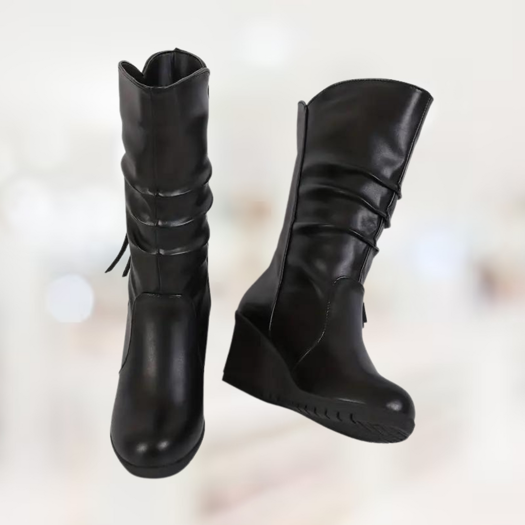 R&B – Halbhohe Winter-Keilstiefel für Damen