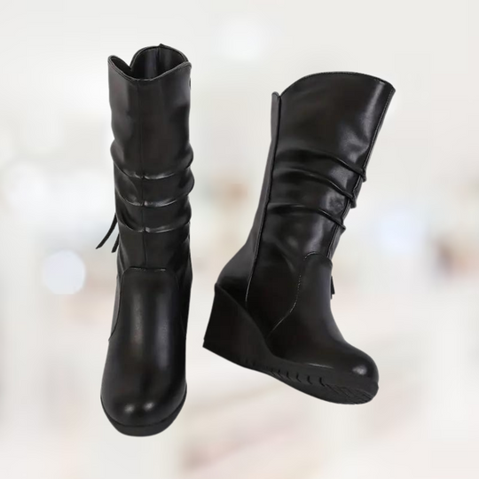 R&B – Halbhohe Winter-Keilstiefel für Damen