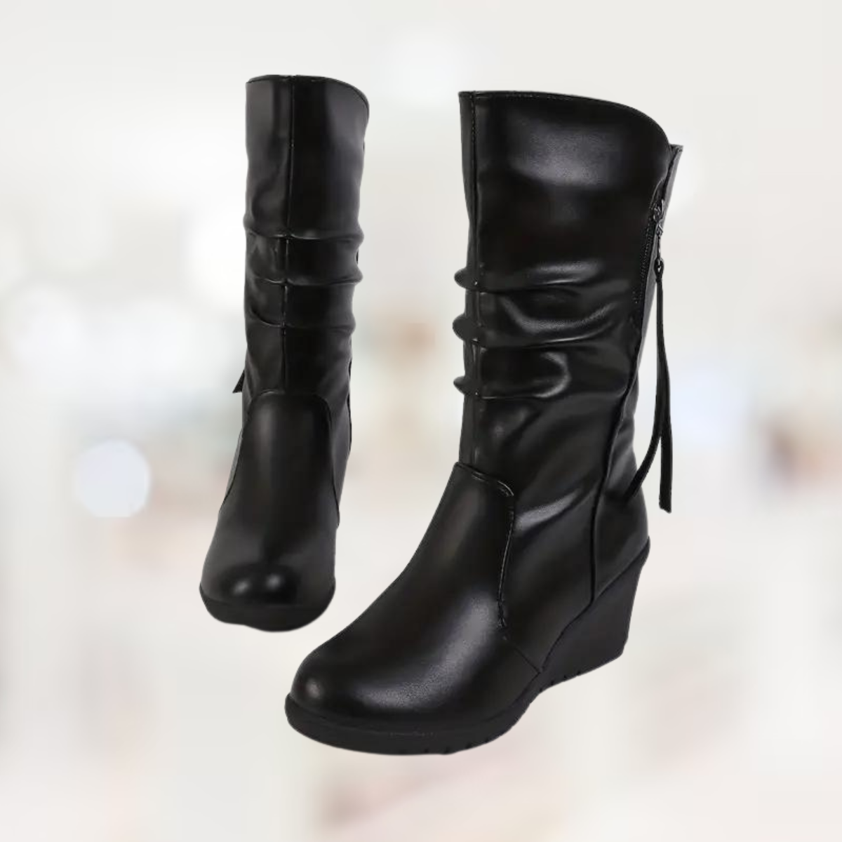 R&B | Halbhohe Winter-Keilstiefel für Damen