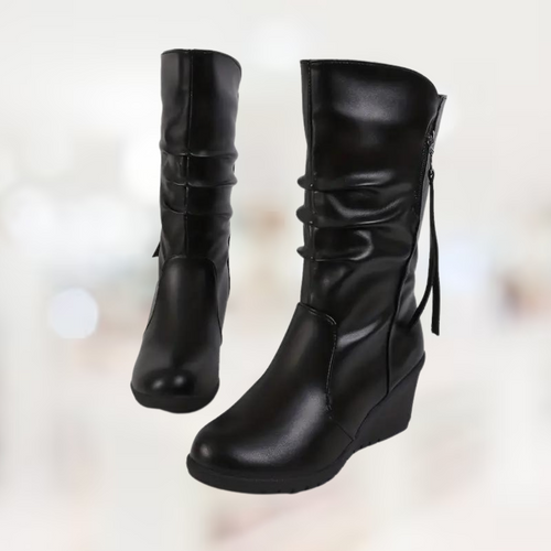 R&B – Halbhohe Winter-Keilstiefel für Damen