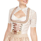 Redlich & Becker | Dirndlbluse mit Spitzenmuster und Verführerischem Ausschnitt für Oktoberfest