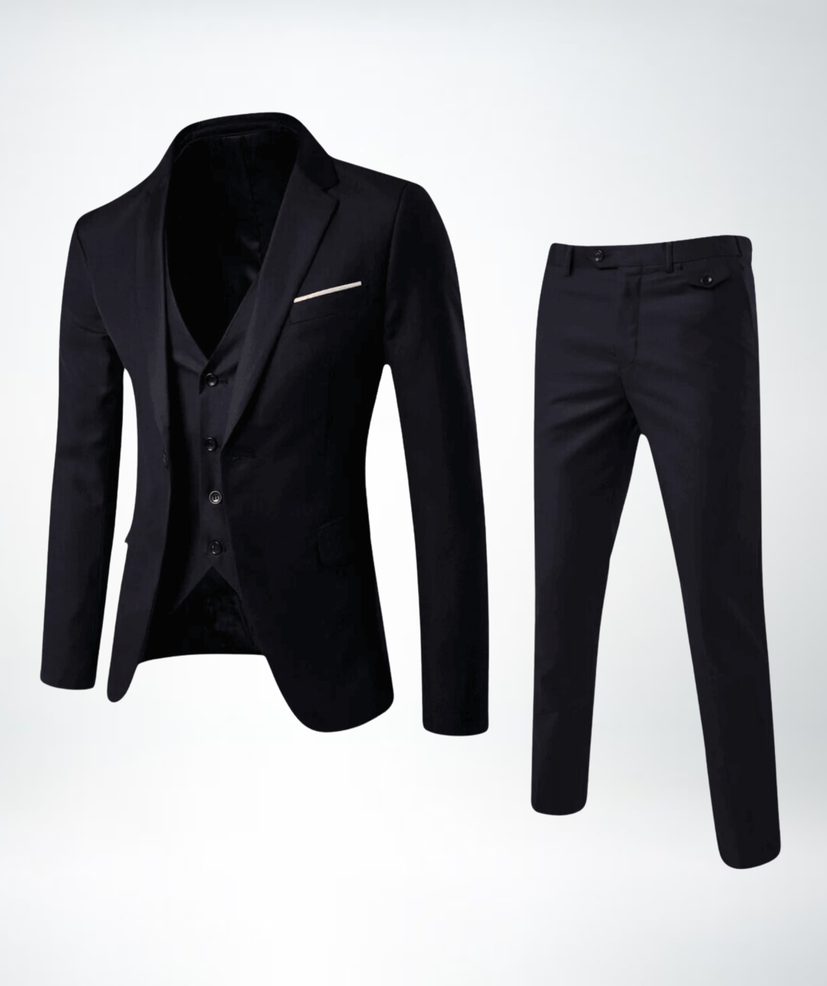 R&B Herren Slim Fit Business Anzug 2-teilig – Sakko & Hose