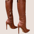Elegante knielange Stiletto-Stiefel mit seitlichem Reißverschluss R&B