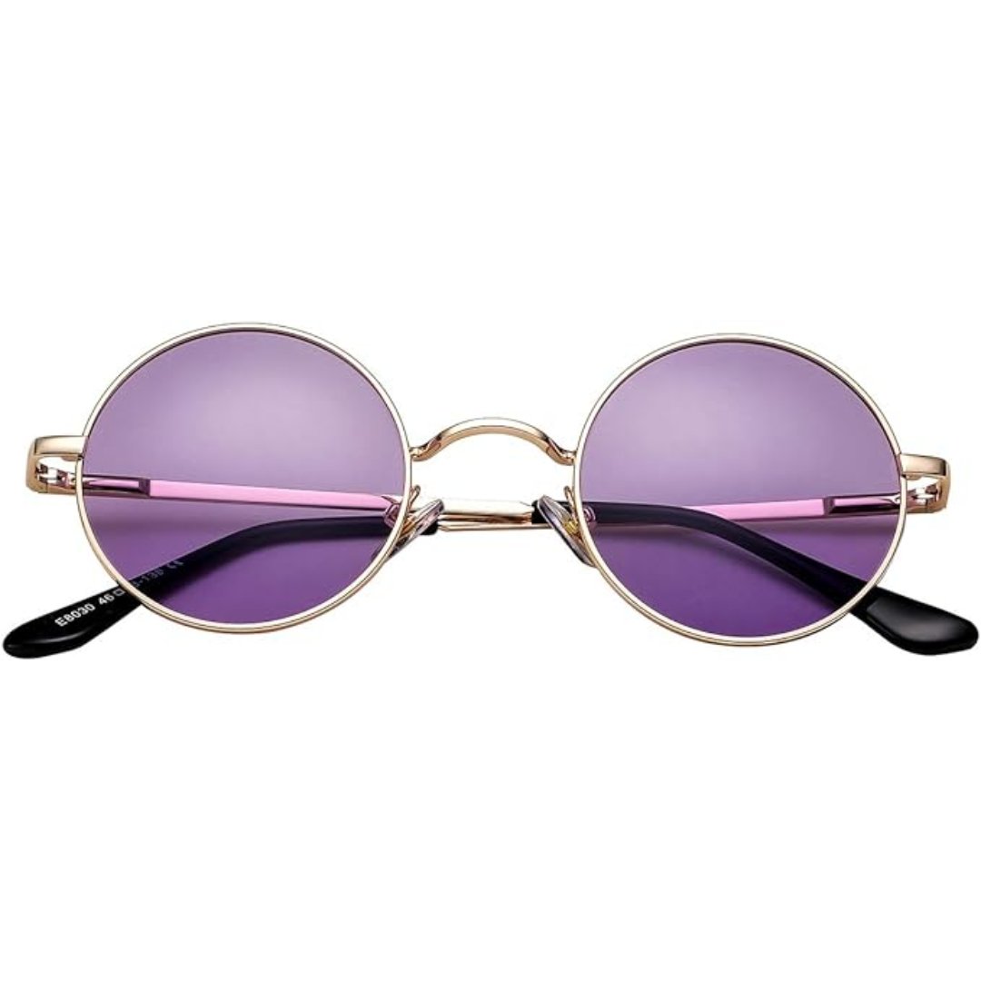 R&B Runde Sonnenbrille Klassisches Design Leicht