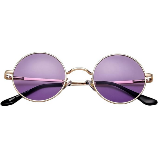 R&B Runde Sonnenbrille Klassisches Design Leicht
