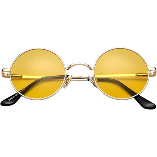 R&B Runde Sonnenbrille Klassisches Design Leicht