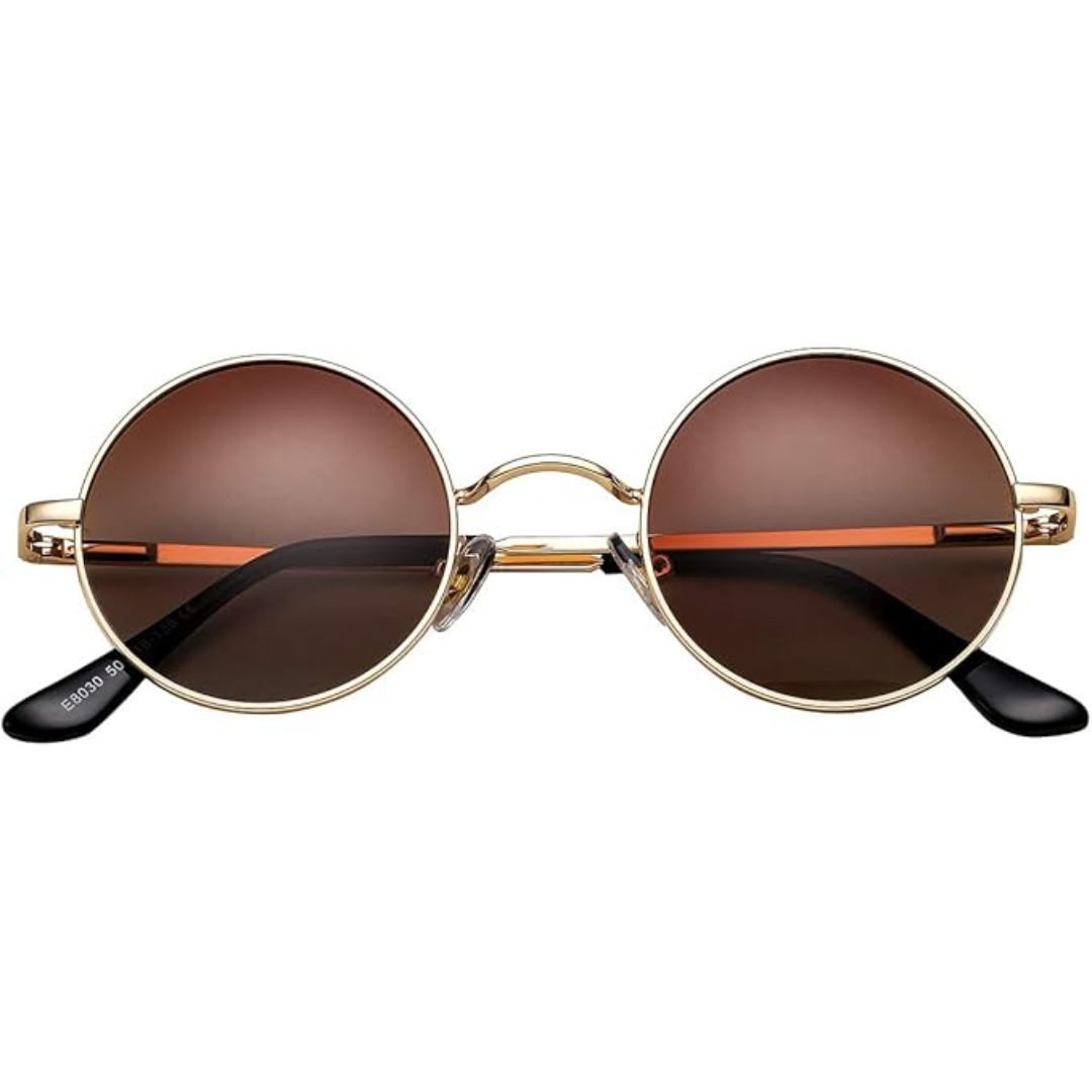 R&B Runde Sonnenbrille Klassisches Design Leicht